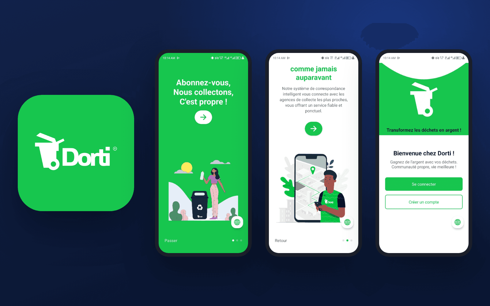 Dorti: home page screenshot